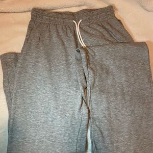 Gray wide leg sweatpants